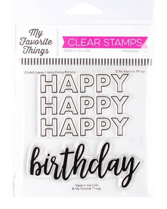 My Favorite Things Happy Birthday Stamp