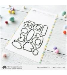 Mama Elephant Hello Froggy Creative Cuts