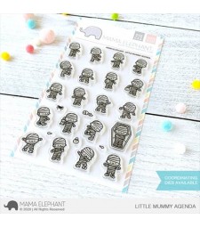 SALE -  Mama Elephant LITTLE MUMMY AGENDA Clear Stamps and Dies