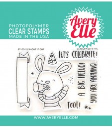 Avery Elle Shout It Out Clear Stamps ST-23-15
