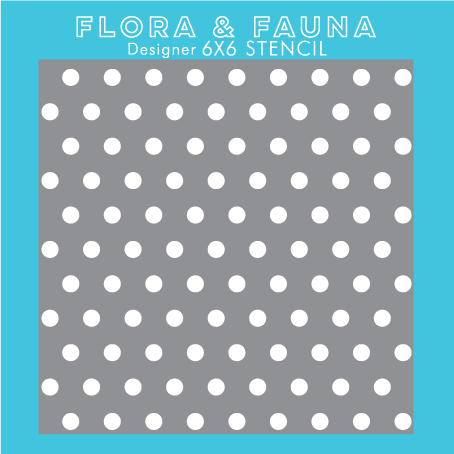 Flora and Fauna Polka Dot Stencil 40002