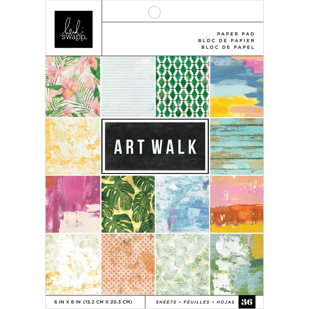 Heidi Swapp Single-Sided Paper Pad 6"X8" Art Walk