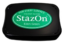 Eden green StazOn Solvent Ink Pad