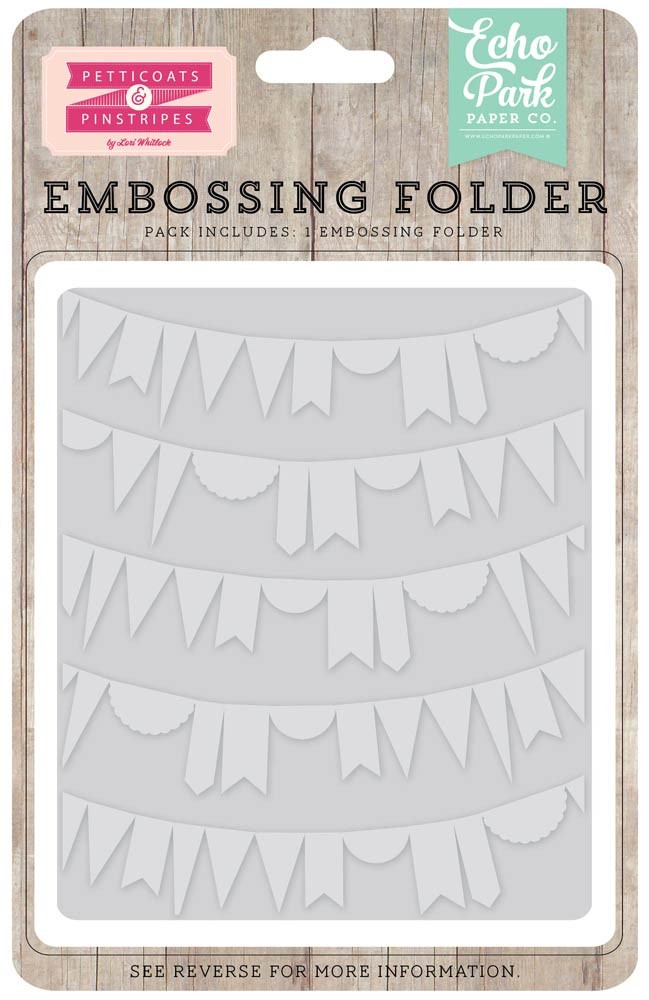 Echo Park Curved Pennant Embossing Folder