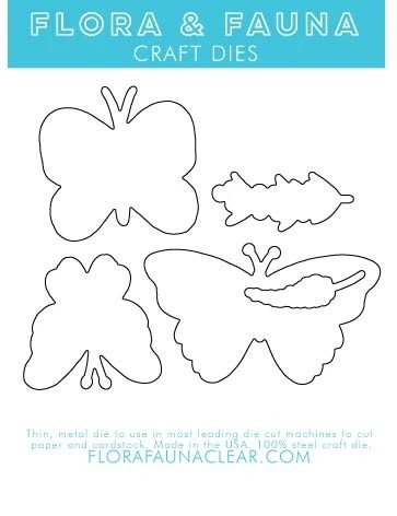 Flora and Fauna Free to Fly Butterfly Matching Die 30164