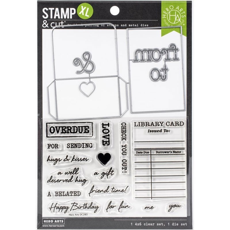 Hero Arts Library Card and Cut DC285