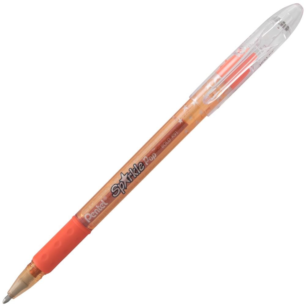 Pentel Sparkle Pop Metallic Gel Pen Orange